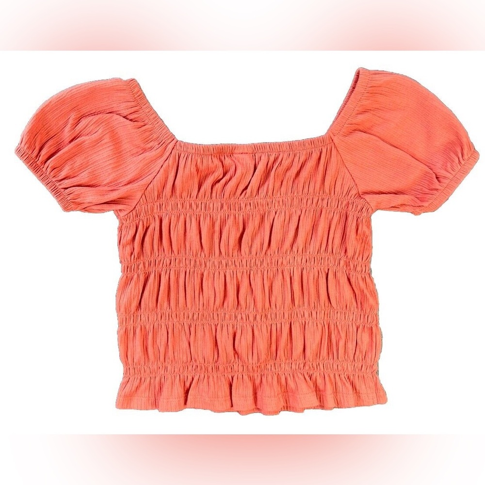 Old Navy Puckered-Jacquard Knit Smocked Top